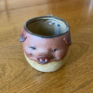 Vintage mini UCTCI pig mug